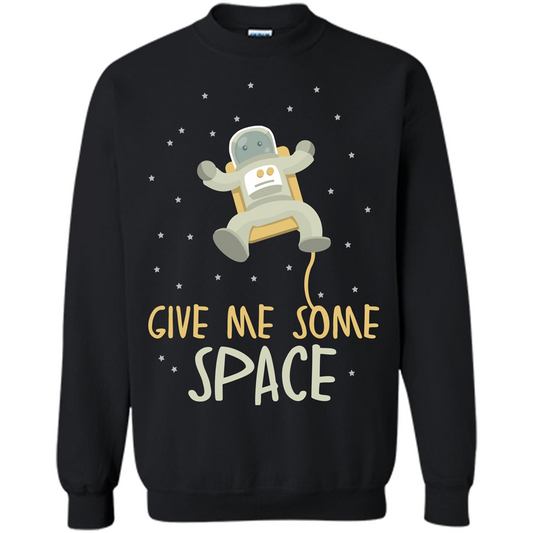 Astronaut T-shirt Give Me Some Space T-shirt Black