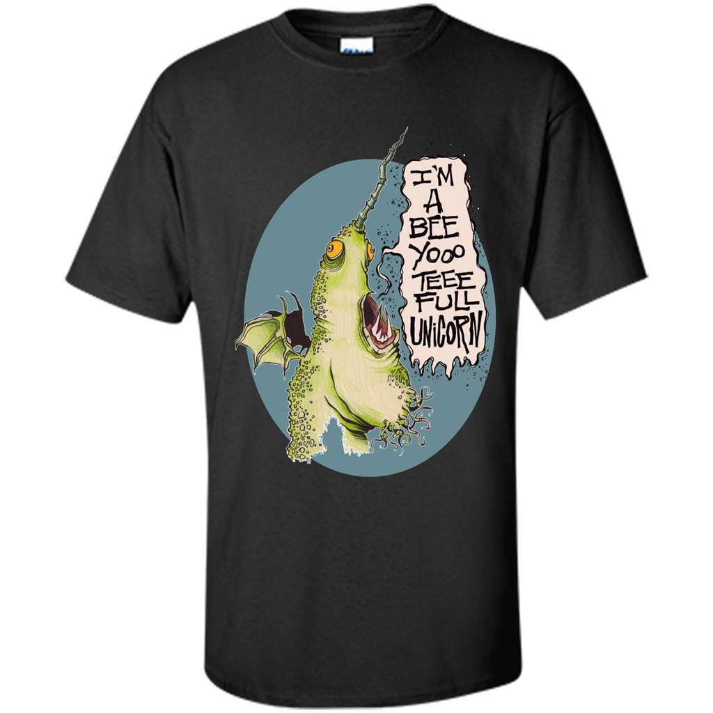 I'm A Beeyoooteeeful Unicorn T-Shirt Black