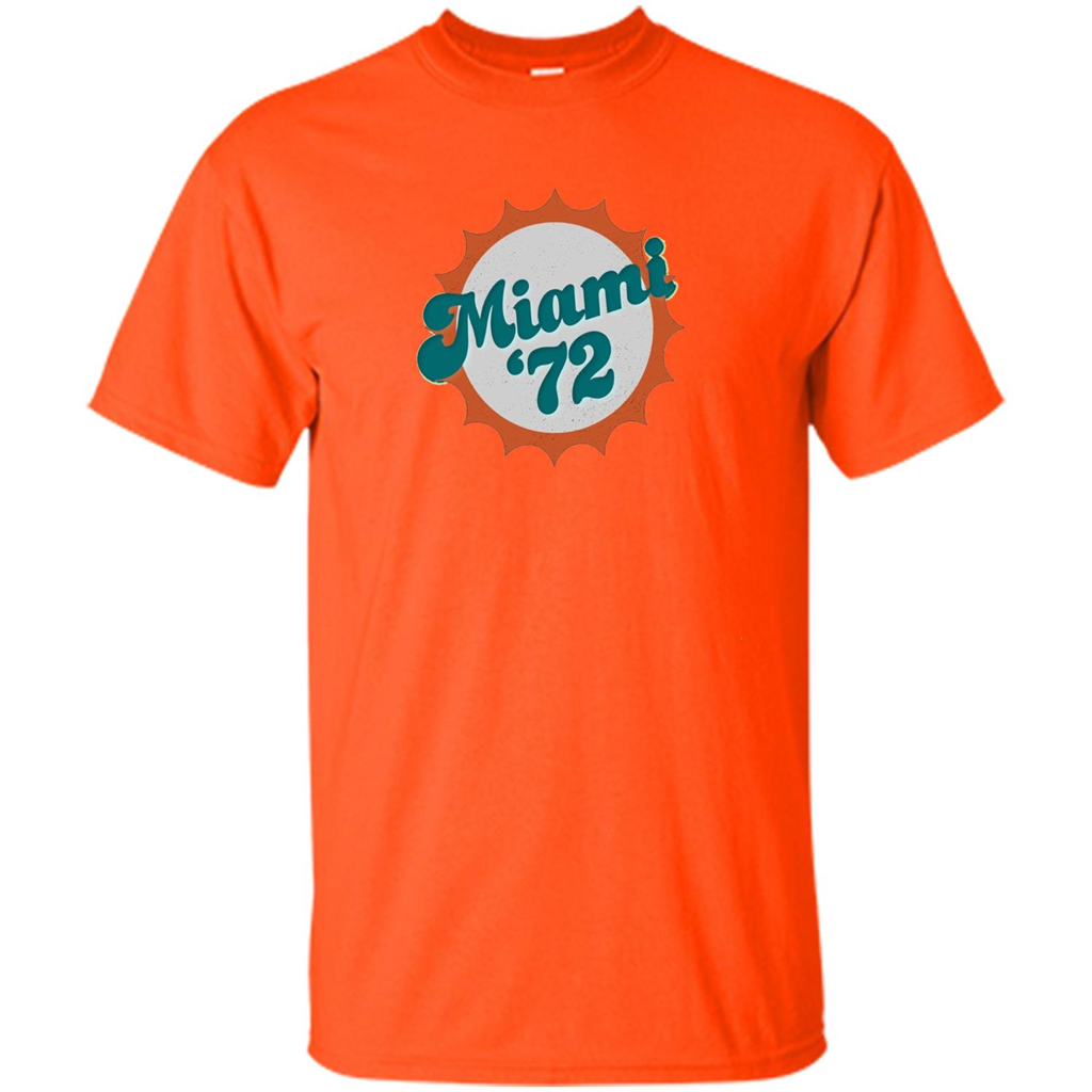 Miami 1972 Shirt Undefeated Sports Vintage T-shirt Orange