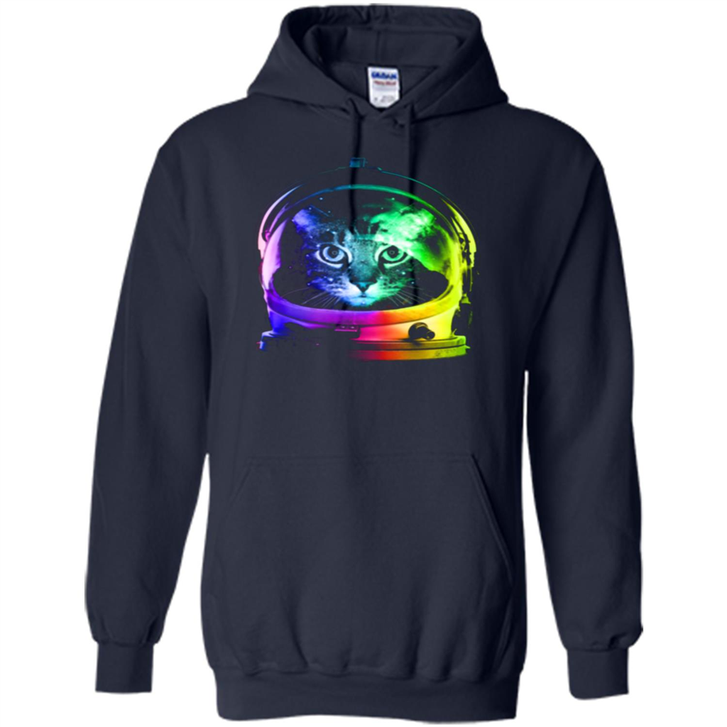 Astronaut Cat T-shirt Navy