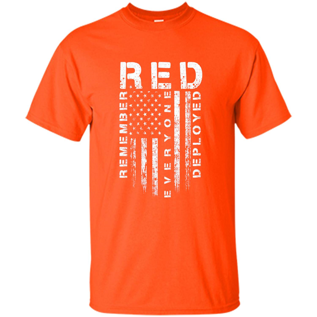 Red Friday - Remember Everyone Veteran Deployed T-shirt Orange