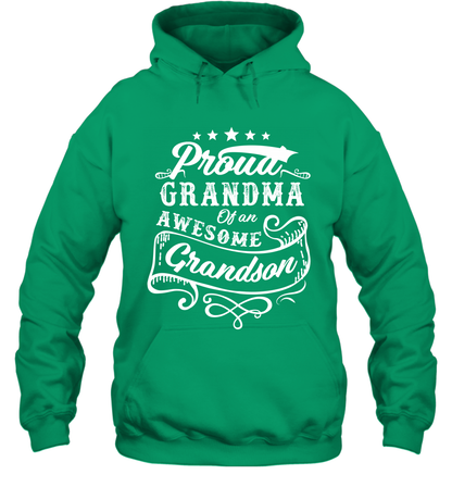 Proud Grandma Of An Awesome Grandson Shirt Hoodie Hoodie Irish