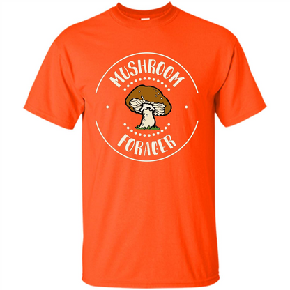 I Love Mushrooms T-shirt Mushroom Forager Orange