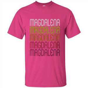 Magdalena Retro Wordmark Pattern T-shirt
