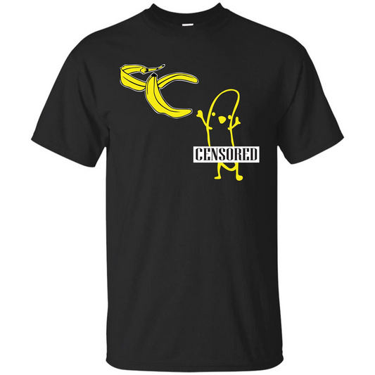 Banana T-shirt Censored T-shirt Black