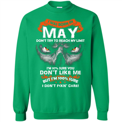 May T-shirt I Was Born In May T-shirt Irish Green