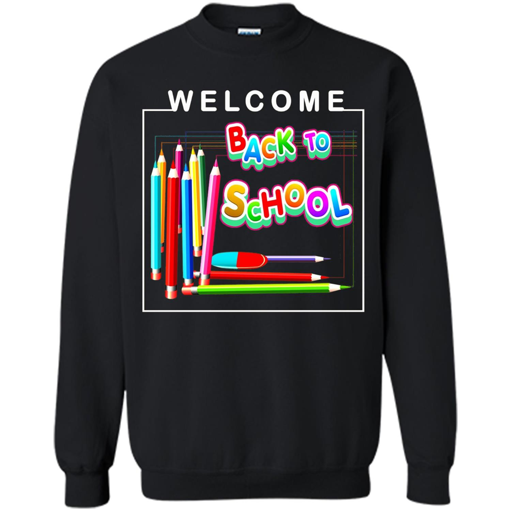 Welcome Back to School T-shirt School Day T-shirt Black