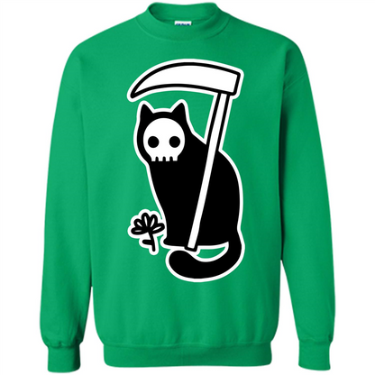 Cat Grimm Reaper T-shirt Irish Green