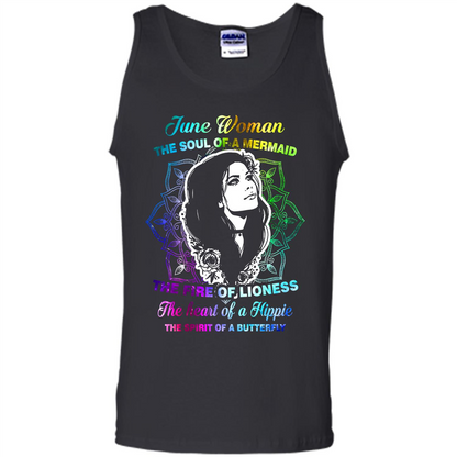 June Woman T-shirt The Heart Of A Hippie Black