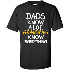 Fathers Day T-shirt Dads Know A Lot Grandpas Know Everything