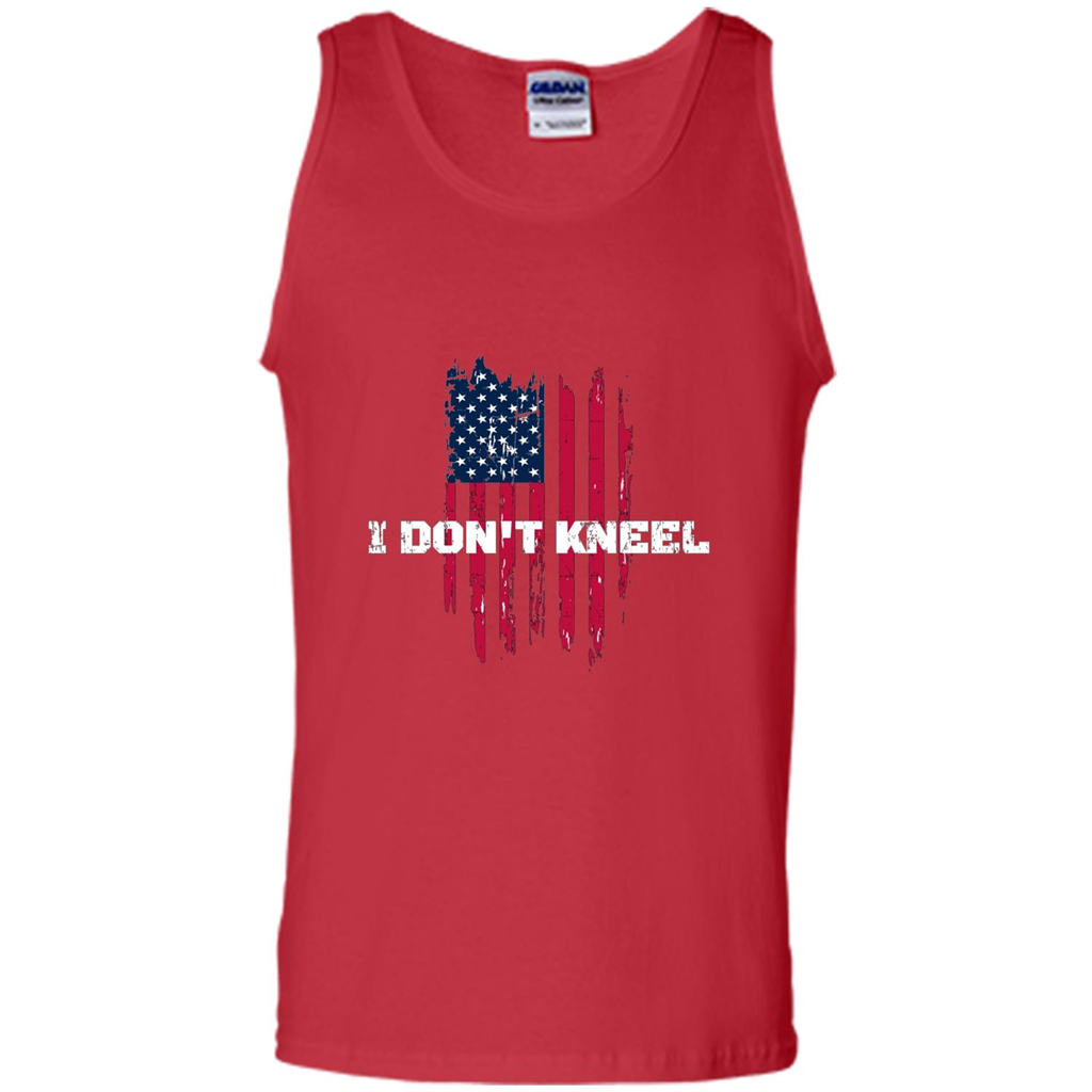 Military T-shirt I Don't Kneel T-shirt Red