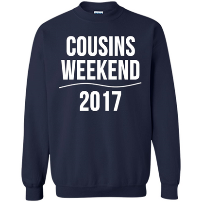 Family T-shirt Cousins Weekend 2017 Navy