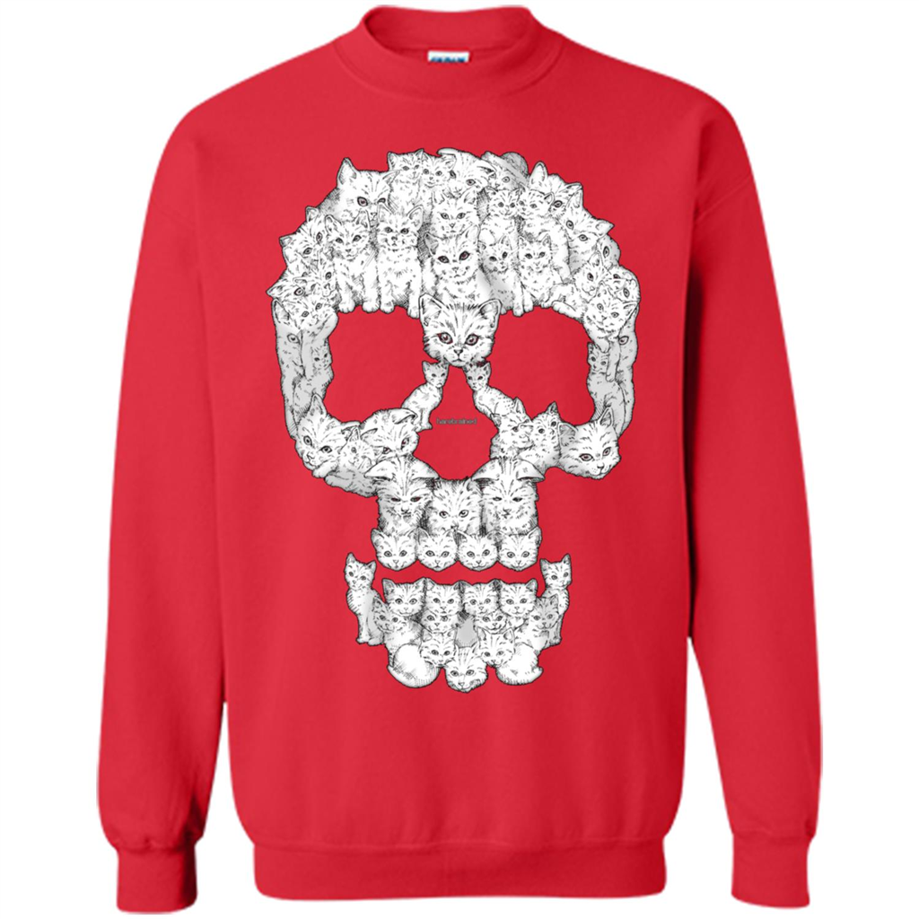 Skulls Are For Pussies Cats T-shirt Red