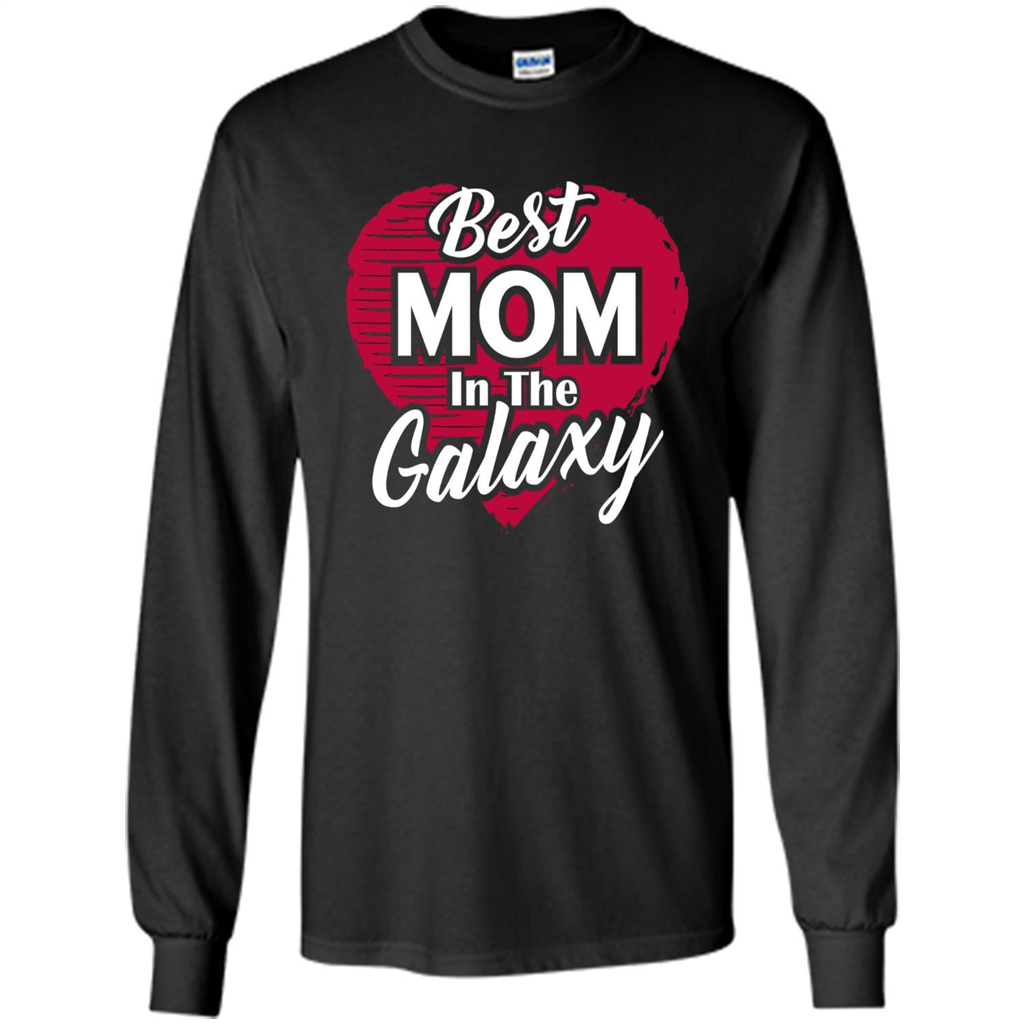 Mothers Day T-shirt Best Mom In The Galaxy Black
