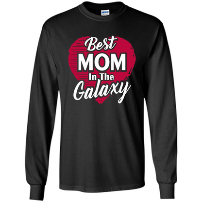 Mothers Day T-shirt Best Mom In The Galaxy Black