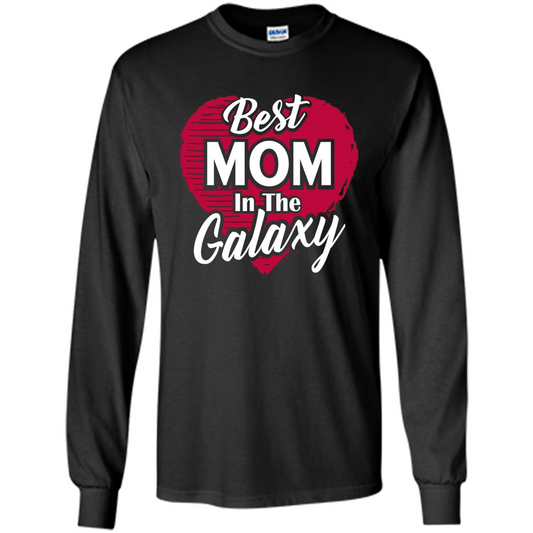 Mothers Day T-shirt Best Mom In The Galaxy Black