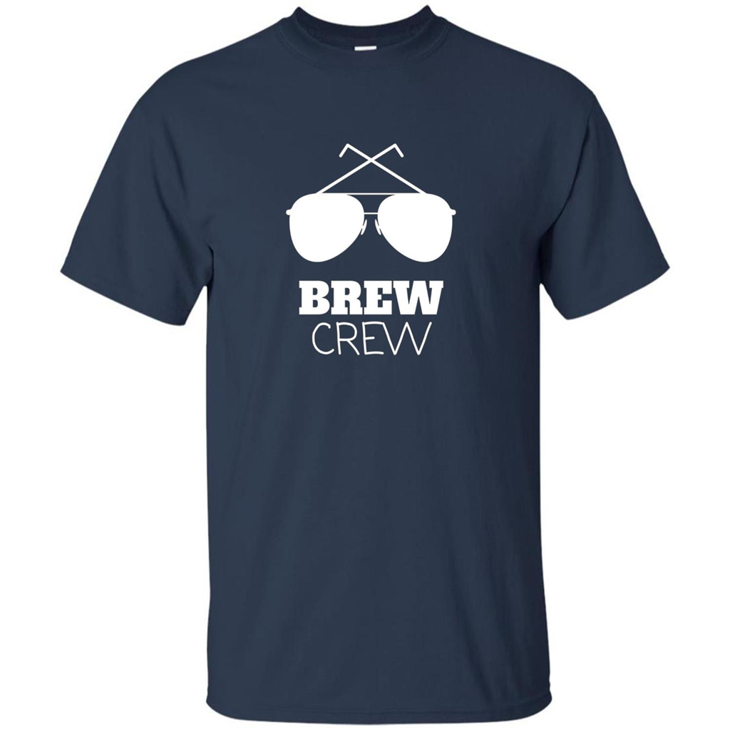I'm The Brew Crew Groom Wedding Male T-Shirt Navy