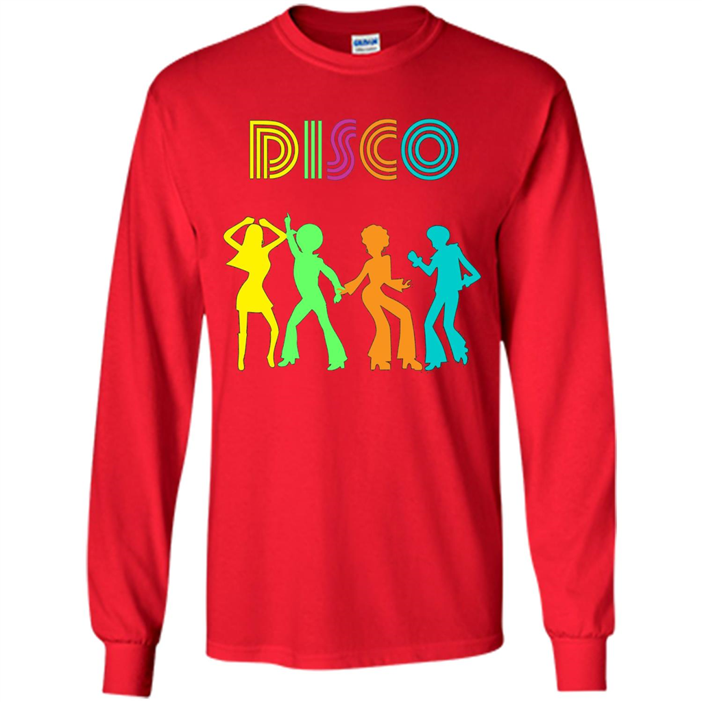 Disco Dancers Dancing Design T-shirt Red