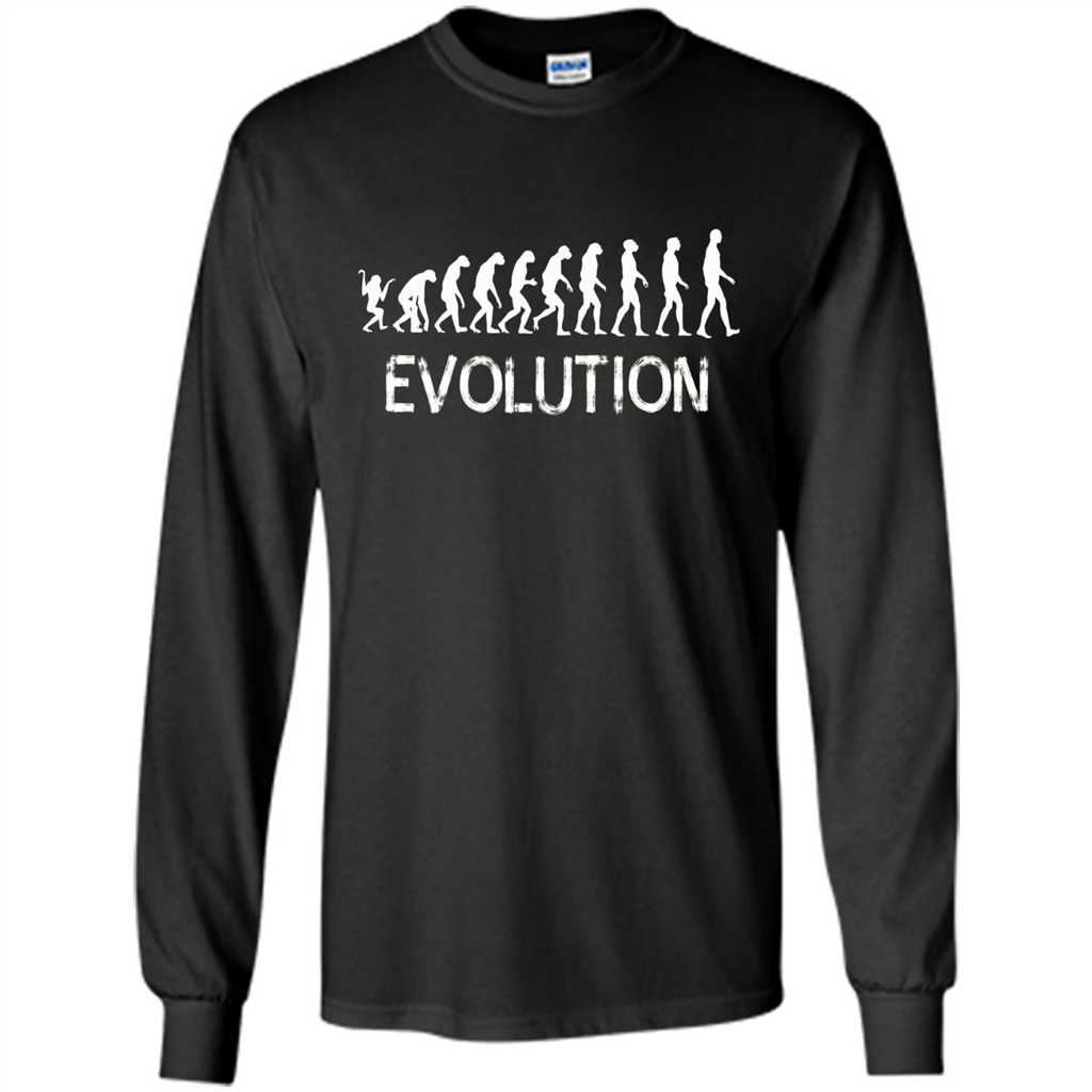 Evolution Biology Monkey To Human T-Shirt Black