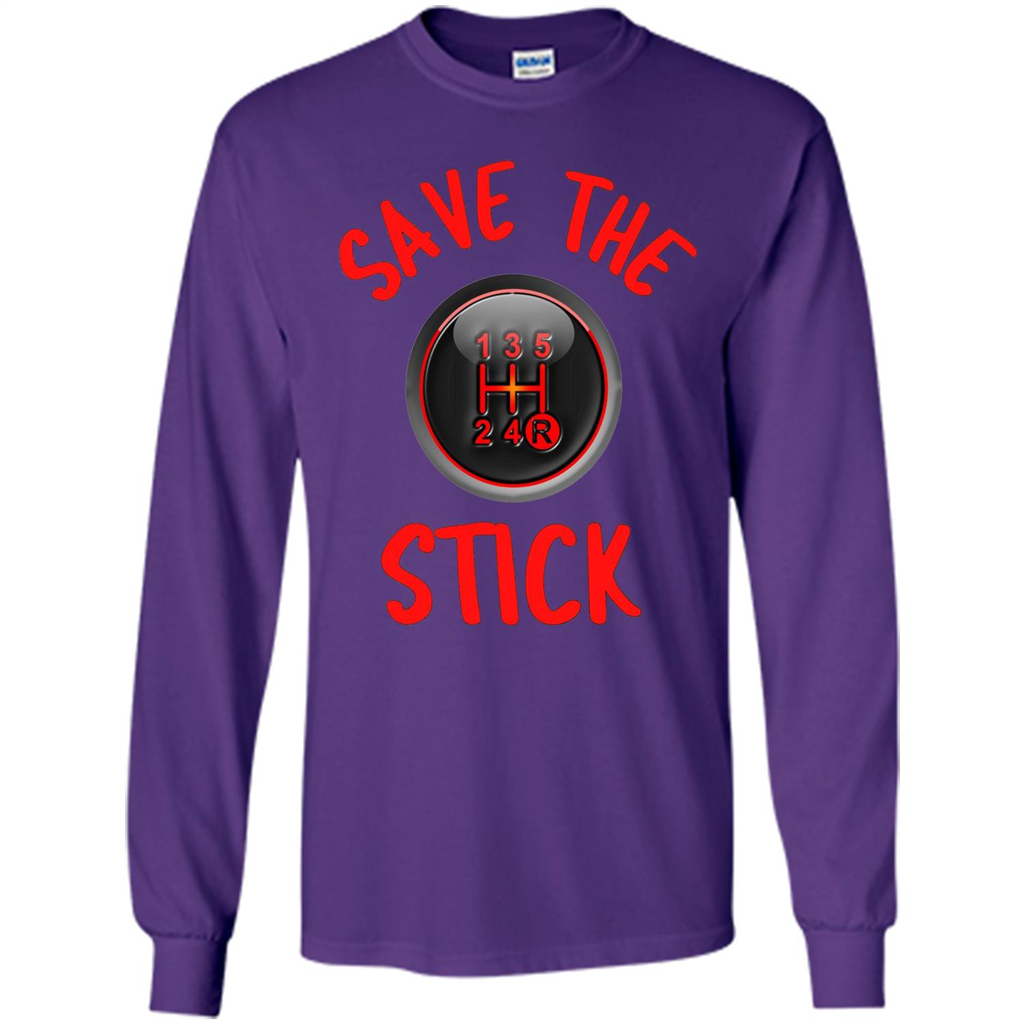 Car Racing T-Shirt Save The Stick Purple