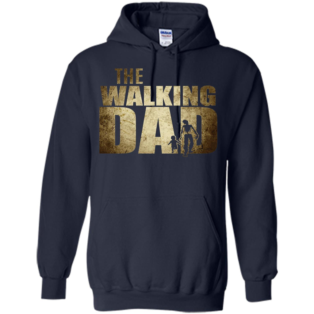 Fathers Day T-shirt The Walking Dad Navy