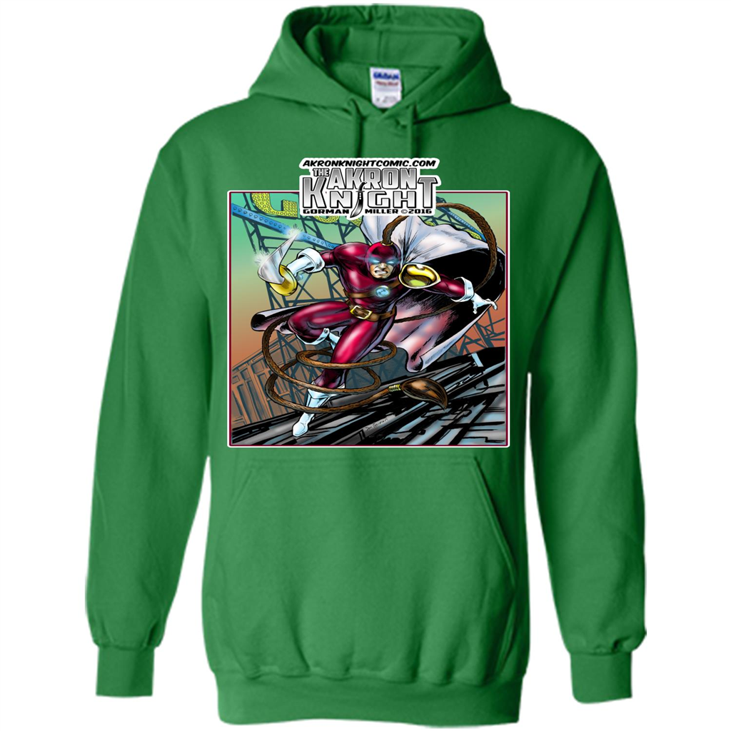 The Akron Knight Comic T-shirt Irish Green