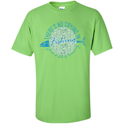 Fishing T-shirt No Crying Fishing Lime