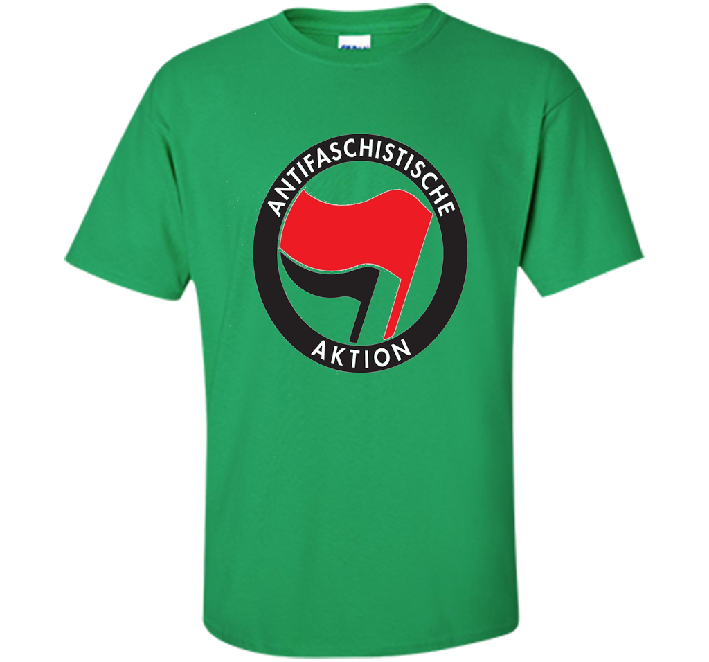 Antifa Logo Antifa Flag Anti Fascist T-shirt Irish Green