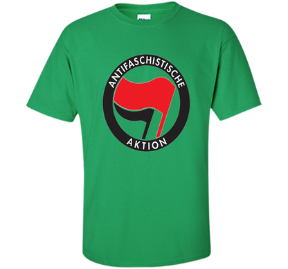 Antifa Logo Antifa Flag Anti Fascist T-shirt Irish Green