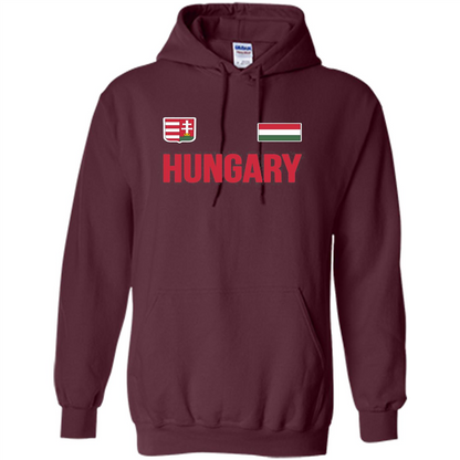 Flag of Hungary T-shirt Maroon