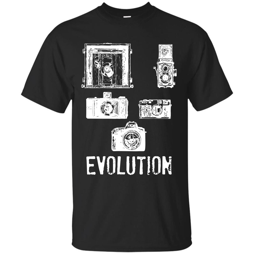 Photographer T-shirt Evolution T-shirt Black