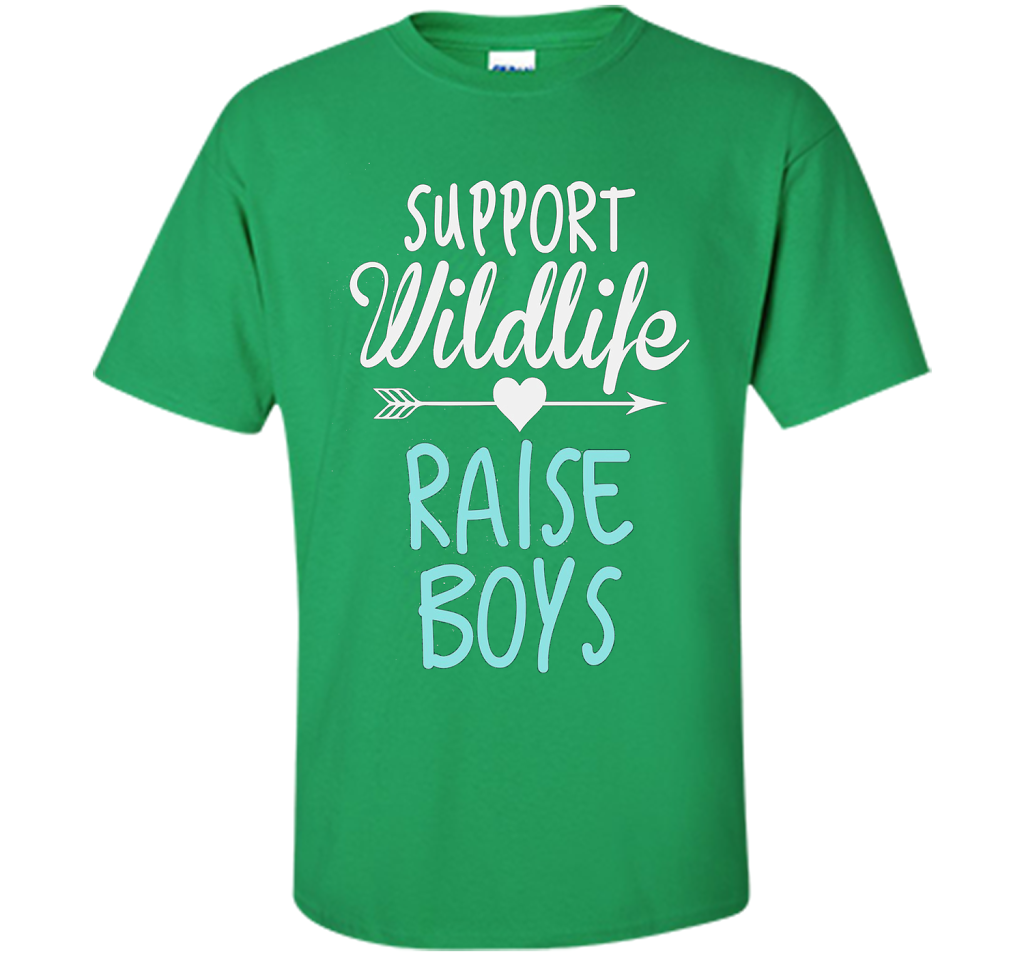 Support Wildlife Raise Boys T-shirt Irish Green