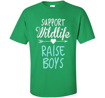Support Wildlife Raise Boys T-shirt Irish Green