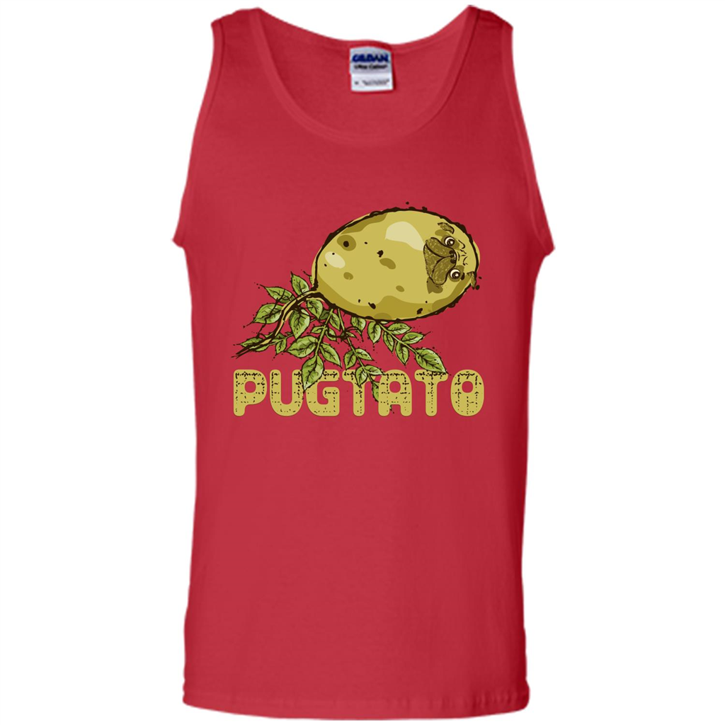 Pug Love Pug And Potato T-shirt Red