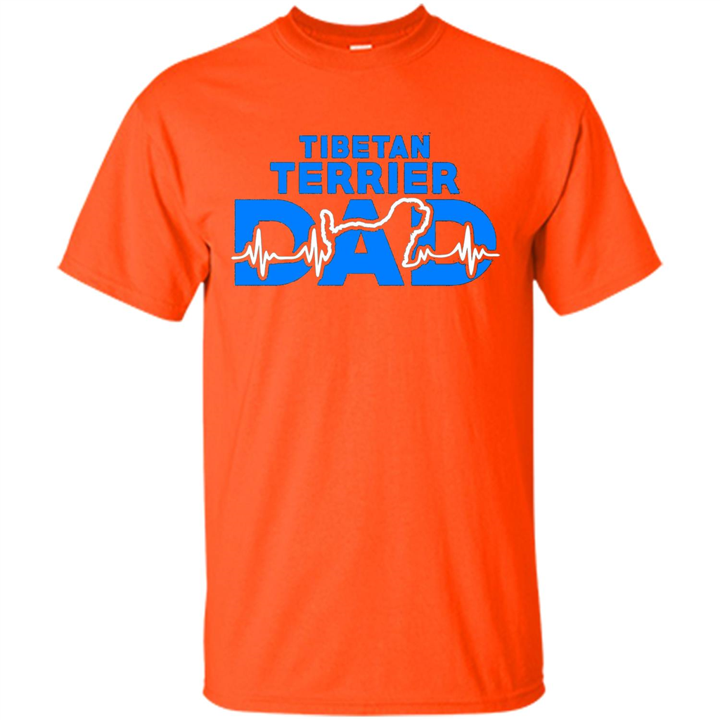 Tibetan Terrier Dad T-shirt Orange