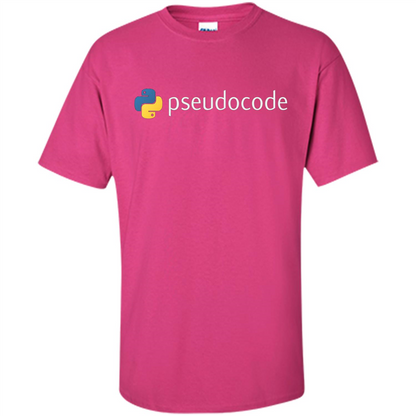 Funny Python Programming Pseudocode T-shirt Heliconia