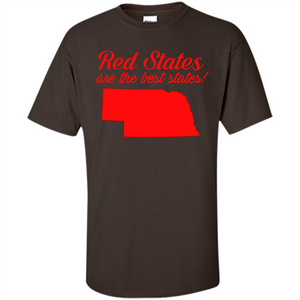 Nebraska T-shirt Red States Are The Best States