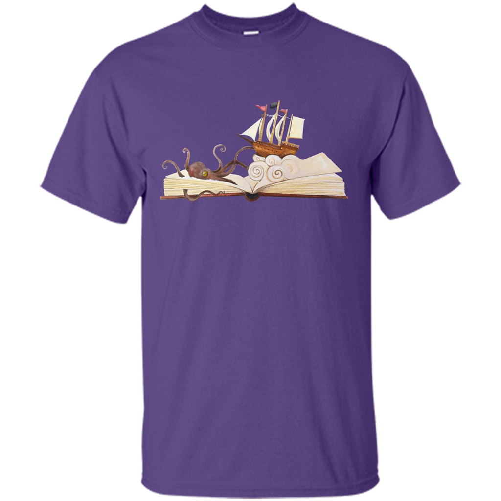 Book Reader T-shirt Love To Read Book Purple
