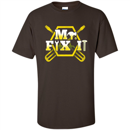 Fathers Day T-Shirt Mr.Fix It Dark Chocolate