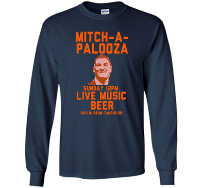 Mitch A Palooza Blue And Orange Party T-shirt Navy