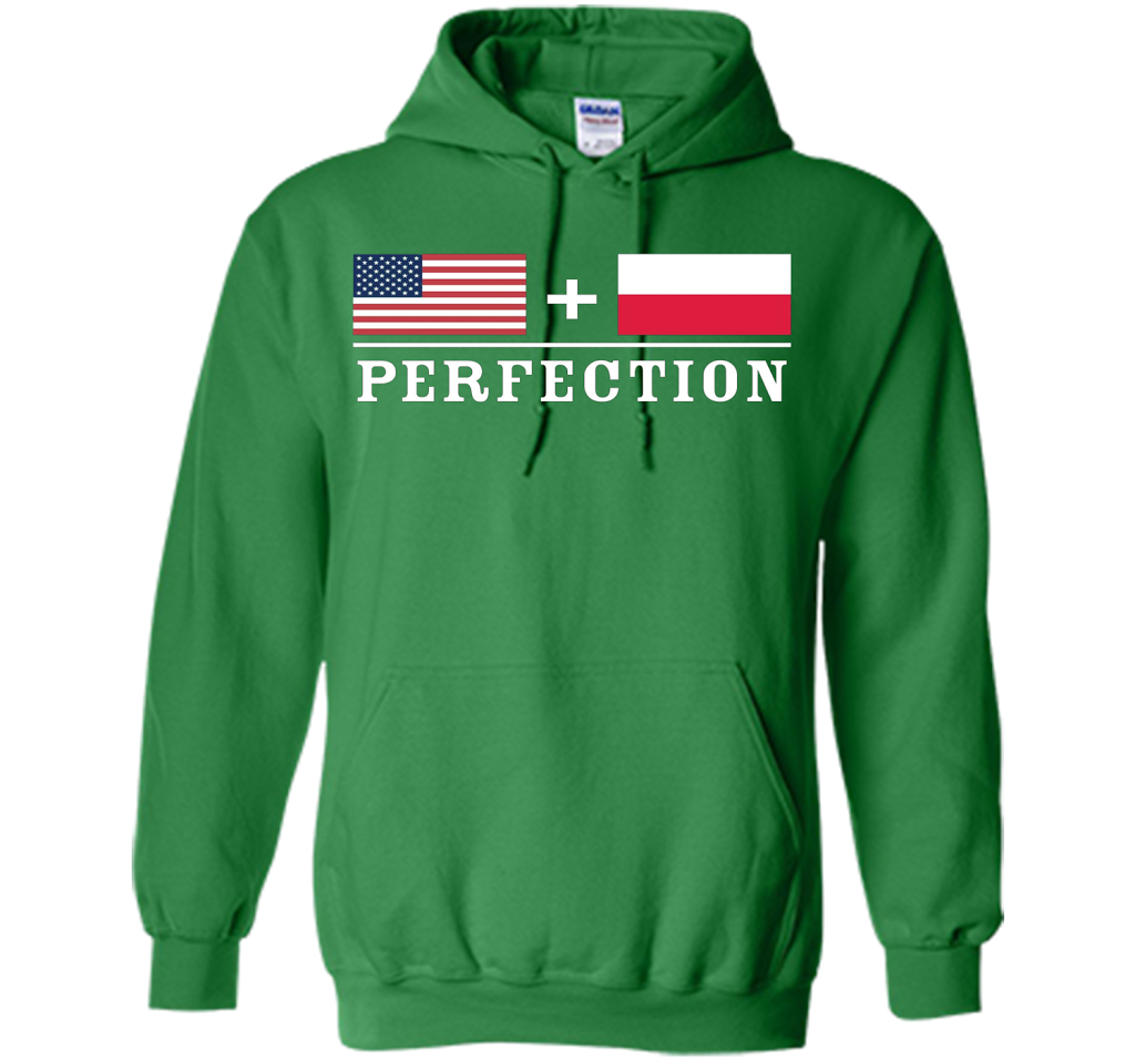 American + Polish = Perfection Flag T-Shirt shirt Irish Green