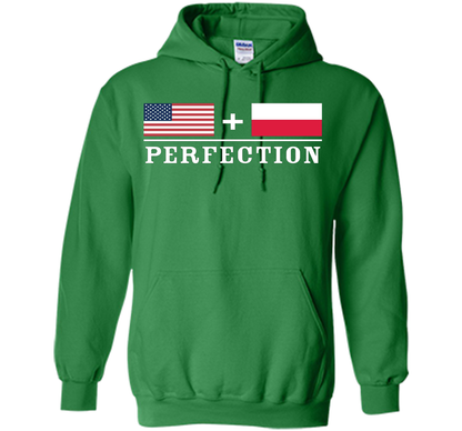 American + Polish = Perfection Flag T-Shirt shirt Irish Green