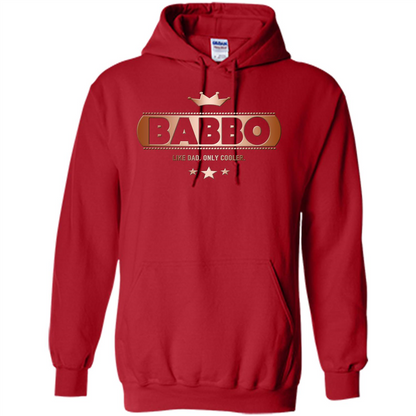 Babbo Like Dad Only Cooler Tee-Shirt for an Italian Father Red