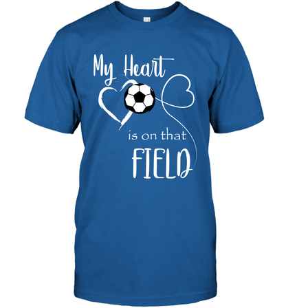 My Heart Is On That Field Soccer Shirt T-Shirt T-Shirt Royal
