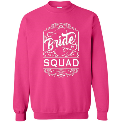 Bride Squad T-shirt Womens Bachelorette Party Bridesmaids Heliconia