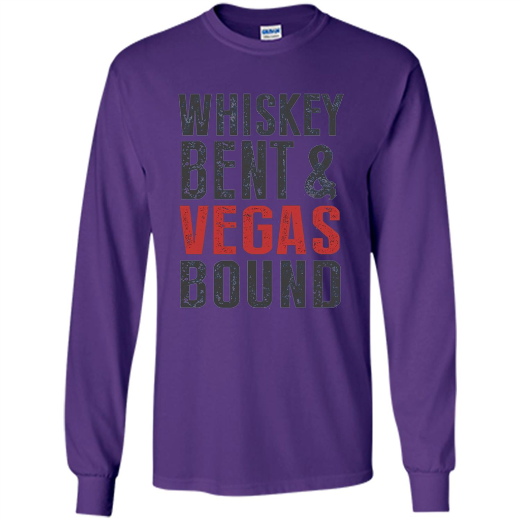 Whiskey Bent And Vegas Bound T-shirt Bachelor tshirt Purple