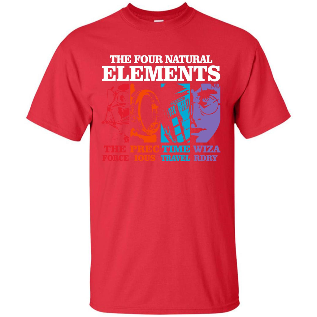 Movie T-shirt The Four Natural Elements T-shirt Red