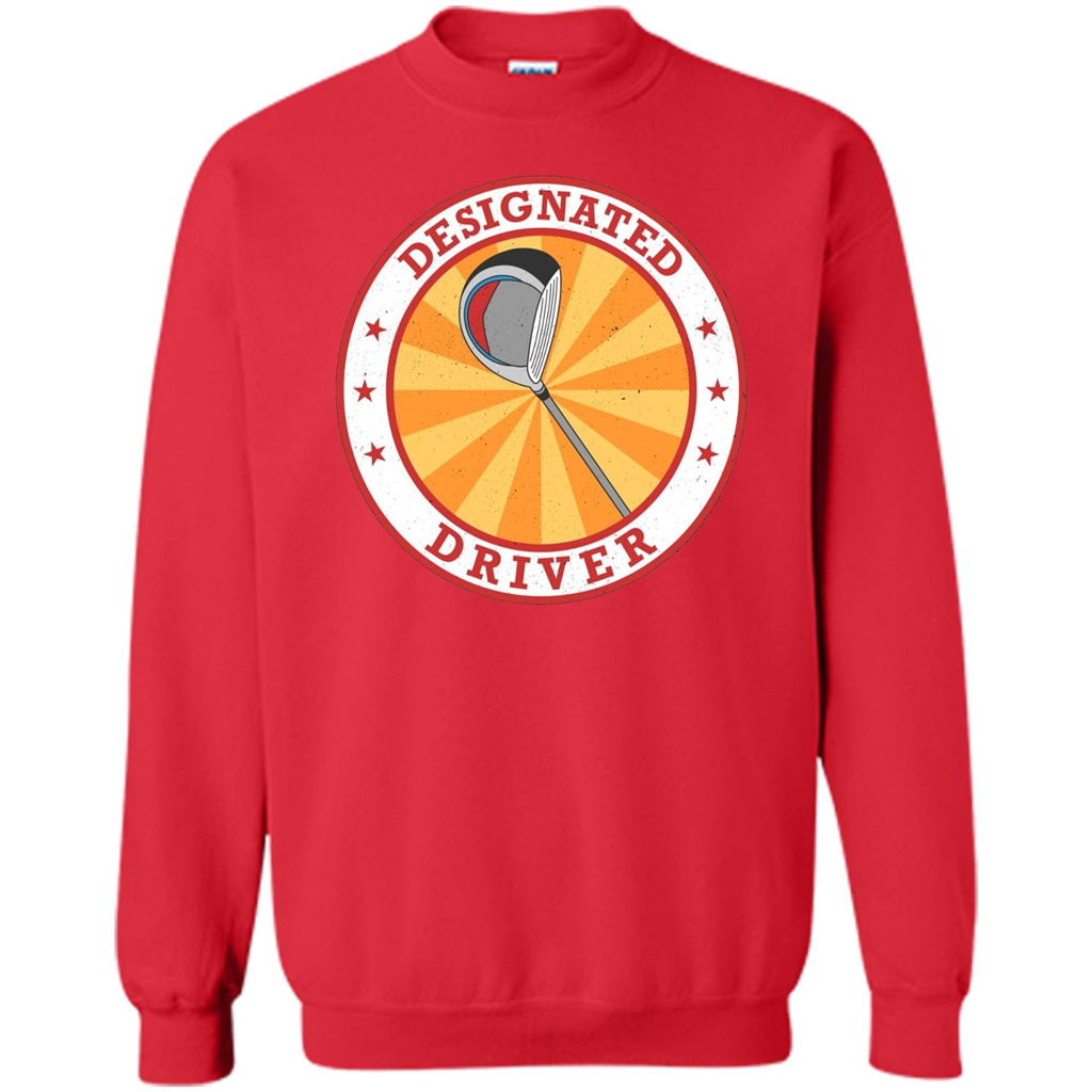 Golf T-shirt Designated Driver Funny Golf T-shirt Red