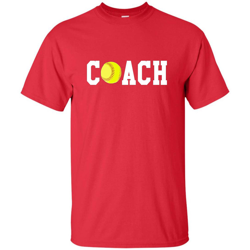 Softball Coach Gift T-shirt Red