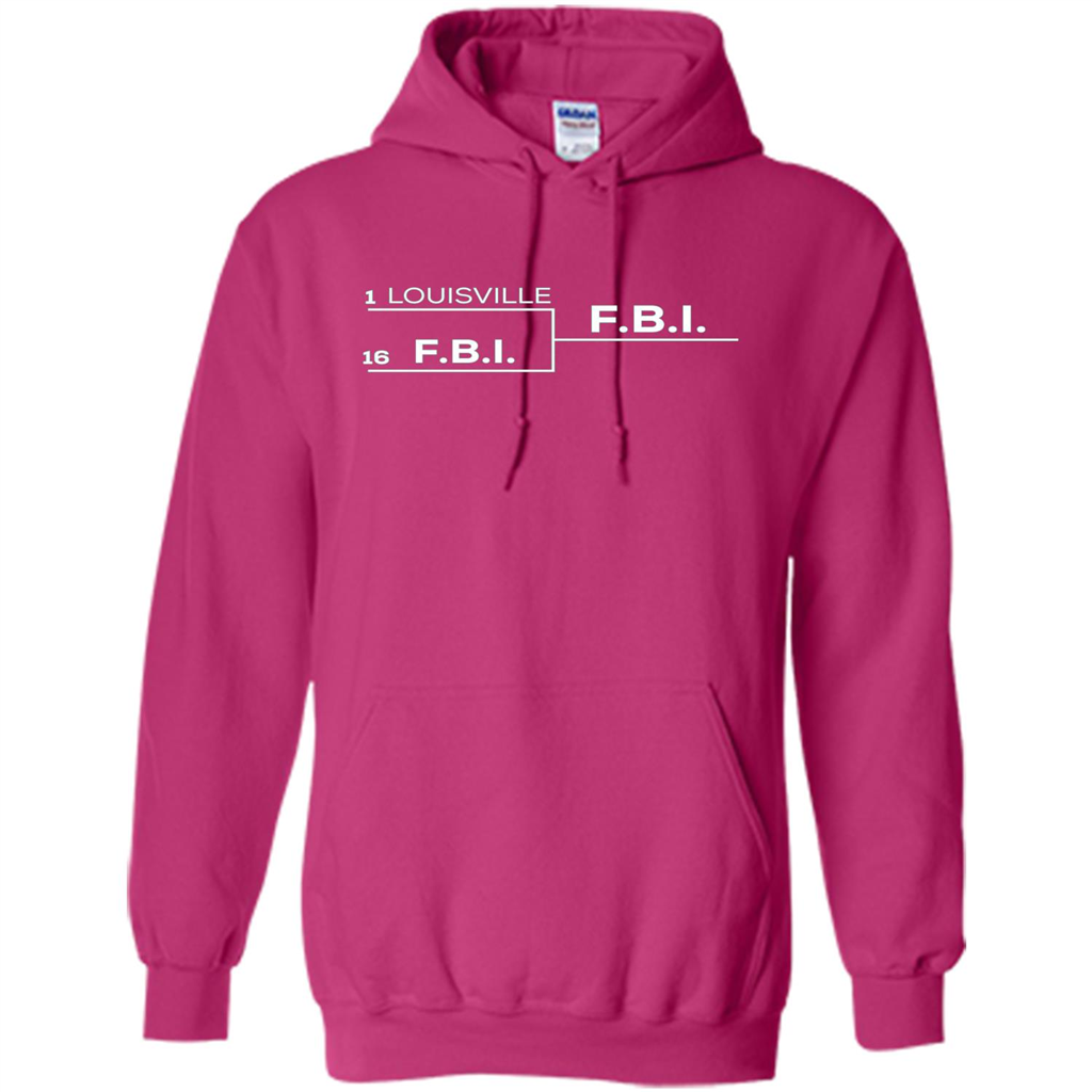 Louisville vs FBI Bracket T-shirt Heliconia